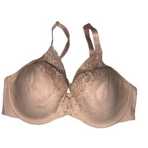 Natori Avil Women's Bra Full Fit Convertible Beige Scallop Lace Size 34DD